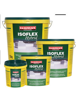 Isomat Isoflex Hybrid Ελαστομερές Επαλειφόμενο Υβριδικό Στεγανωτικό Ταράτσας Λευκό 1kg