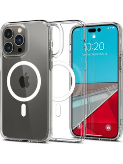 Spigen Ultra Hybrid Mag Back Cover Πλαστικό / Σιλικόνης Λευκό-Διάφανο (iPhone 14 Pro Max)Κωδικός: 37985789