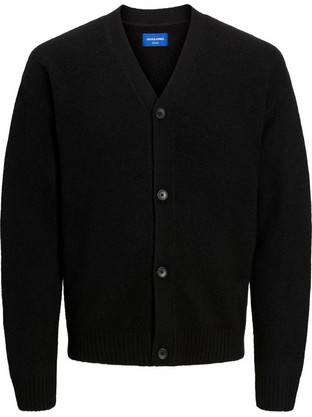 Jack & Jones Ανδρική Ζακέτα Πλεκτή με Κουμπιά Μαύρη 12226633