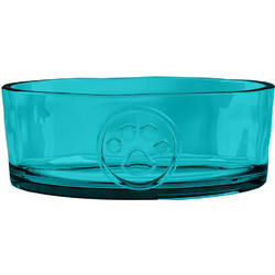 Μπολ Φαγητού και Νερού για Σκύλο και Γάτα Tarhong Paw Print Medallion Teal Medium 946ml