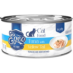Egeo Pet Food Adult Grain Free with Tuna & Yellow Tail in Jelly 85gr