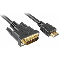 Sharkoon Καλώδιο HDMI Male to DVI-D Male 5m Black