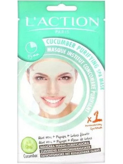 L'Action Cucumber Purifying Spa Κρεμώδης Μάσκα Προσώπου για Ενυδάτωση με Αγγούρι