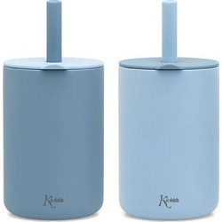 Kiokids Ποτήρια Σιλικόνης Blue 3509 2x180ml