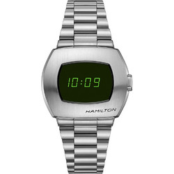 Hamilton American Classic Ψηφιακό Ανδρικό Ρολόι με Ασημί Μεταλλικό Μπρασελέ H52414131