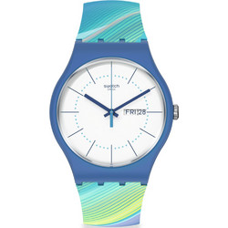 Swatch Γυναικείο Ρολόι με Πολύχρωμο Καουτσούκ Λουράκι SO29Z700