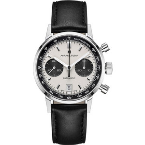 Hamilton American Classic Ανδρικό Ρολόι Χρονογράφος Αυτόματο με Μαύρο Δερμάτινο Λουράκι H38416711 Hamilton American Classic Ανδρικό Ρολόι Χρονογράφος Αυτόματο με Μαύρο Δερμάτινο Λουράκι H38416711