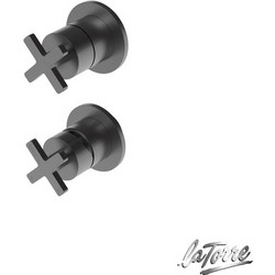Μίκτης Εντοιχισμού 3 Εξόδων Elle Cross La Torre Black Brushed