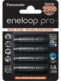 Panasonic Eneloop Pro AA 2500mAh 4τμχ