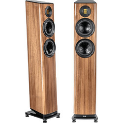 Elac Vela FS 407.2 Ζεύγος Ηχείων Hi-Fi Δαπέδου 300W 2.5 Δρόμων Walnut High Gloss
