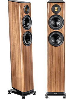 Elac Vela FS 407.2 Ζεύγος Ηχείων Hi-Fi Δαπέδου 300W 2.5 Δρόμων Walnut High Gloss