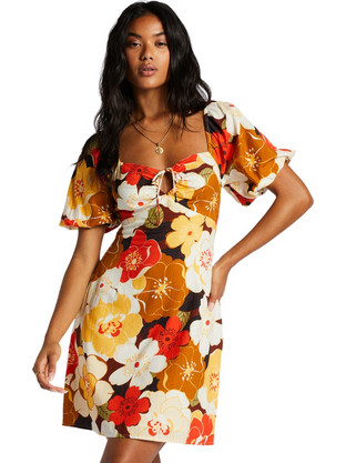 Billabong Shine Brighht Mini Καθημερινό Φόρεμα Πολύχρωμο ABJWD00610-MUL