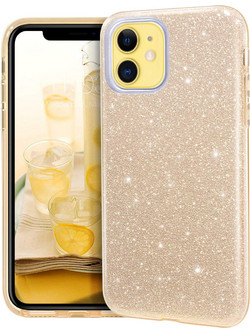 Θήκη iPhone 12 / 12 Pro Forcell Glitter Shine Cover Hard Case -Χρυσό