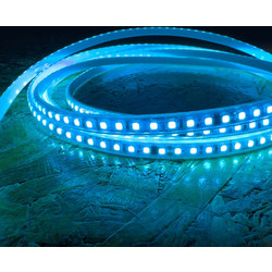 Ταινία LED 220V AC 12W 1100lm 2835 SMD 120 LED/m IP65 Ice Blue 220VIceBlue UNIVERSO (10 μέτρα)