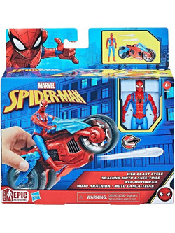 Hasbro Marvel Spider-Man Web Blast Cycle Φιγούρα Δράσης για 4+ Ετών 10cm