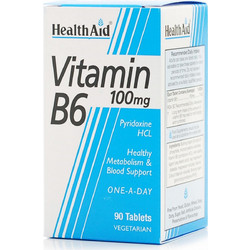 Health Aid Vitamin B6 100mg 90 Ταμπλέτες