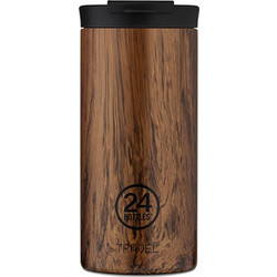 24Bottles Travel Tumbler Sequoia Wood 600ml