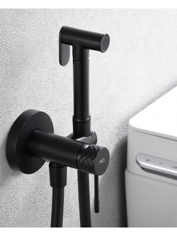 Imex Genova Επιτοίχιο Σετ Μπιντέ Black Mat RDG053-NG