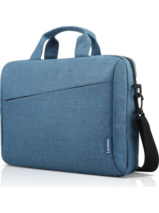 Lenovo Casual Toploader T210 Αδιάβροχη Τσάντα Laptop Ώμου 15.6" Blue