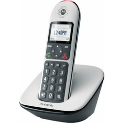 Motorola CD5001 Ασύρματο Τηλέφωνο με Ανοιχτή Ακρόαση Μαύρο Λευκό