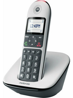 Motorola CD5001 Ασύρματο Τηλέφωνο με Ανοιχτή Ακρόαση Μαύρο Λευκό