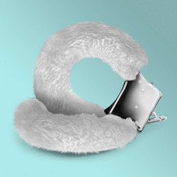 Crushious Love Furry Χειροπέδες Λευκές