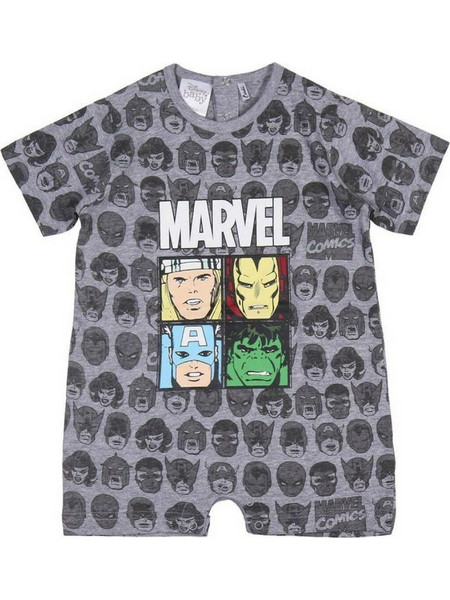 Φορμάκι Κοντομάνικο για Αγόρι Marvel Grey