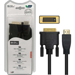 Καλώδιο HDMI Male to VGA Male 5m Black 200404