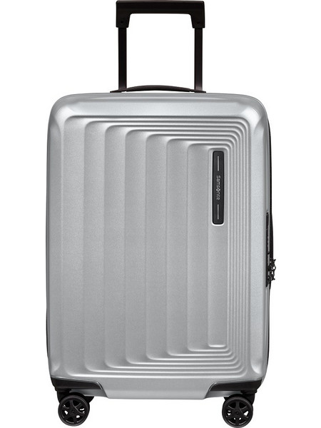 Samsonite Nuon 134400-4052 Βαλίτσα Μεσαία 69x45x28cm με 4 Ρόδες Ασημί