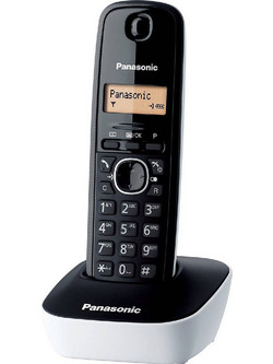 Panasonic KX-TG1611 Ασύρματο Τηλέφωνο Μαύρο Λευκό
