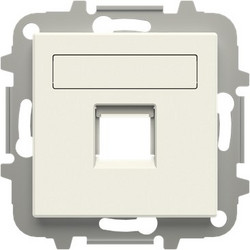 Μετώπη RJ11/RJ45 1 Γραμμής Λευκή Sky