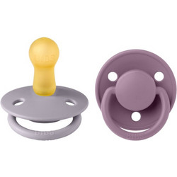 BIBS de Lux Πιπίλα Καουτσούκ 0m+ Fossil Grey Mauve