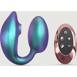 Love to Love Wonderlover Flexible Διπλός Δονητής για Ζευγάρια με Τηλεχειριστήριο Μπλε