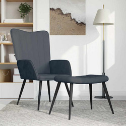vidaXL Πολυθρόνα Relax με Υποπόδιο Βελούδινη 327689