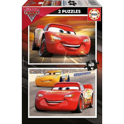 Παιδικό Puzzle Educa Ξύλινο Disney Cars 2x48 Κομμάτια