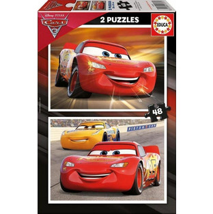 Παιδικό Puzzle Educa Ξύλινο Disney Cars 2x48 Κομμάτια