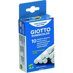 Giotto Κιμωλία Λευκή 10 Τεμάχια Σε Blister