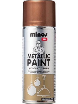 Minos Metallic Paint Σπρέι Βαφής Pale Gold Metallic 400ml