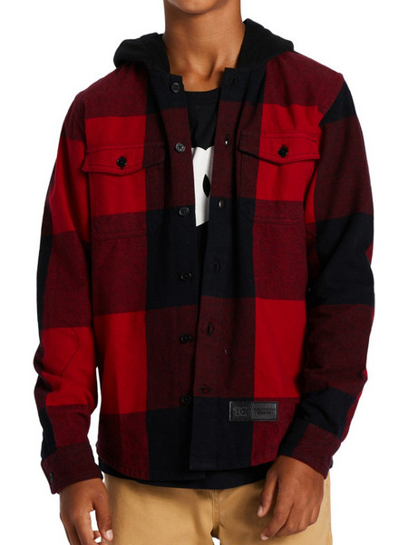 DC 'RUCKUS' ΠΑΙΔΙΚΟ FLANNEL ΠΟΥΚΑΜΙΣΟ ΑΓΟΡΙ ADBWT03014-XRKR (XRKR/CHILI PEPPER/ BLACK PLAID)