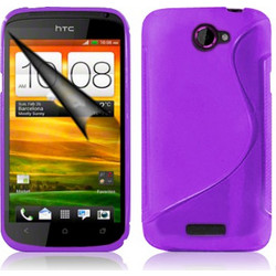 Θήκη TPU Gel S-Line για HTC One X / One XL Μώβ (OEM)