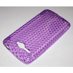 Θήκη TPU Gel Diamonds για Alcatel One Touch X'Pop 5035D (OT-5035D) Μώβ (ΟΕΜ)