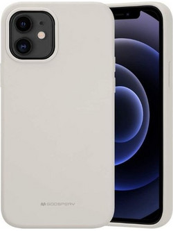 GOOSPERY SILICONE CASE FOR IPHONE 12/12 PRO (STONE)