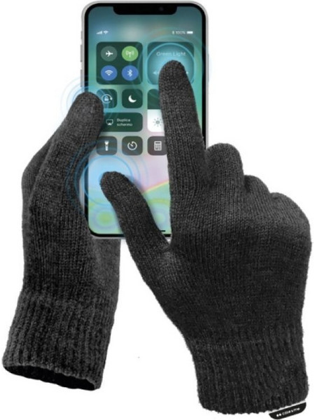 SBS Case Me Winter Gloves For Touch Screens One Size Black - (WINTERGL22LK)