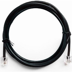 CABLEXPERT TELEPHONE CORD ROUND 6P4C 2M BLACK