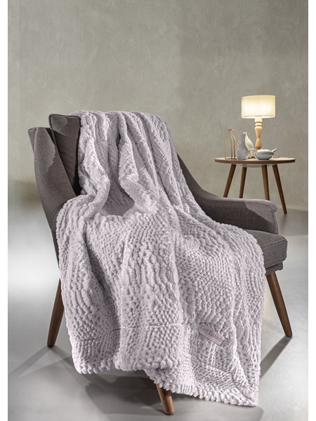 Guy Laroche Ριχτάρι Τριθέσιου Καναπέ 170x300 Crusty Melanze με Μαξιλαροθήκη