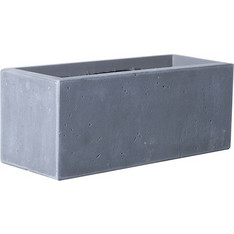 Supergreens Γλάστρα Πήλινη Ορθογώνια Moody Γκρι Small 50x20x20cm A-6070-8