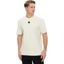 Ανδρική Hugo T-shirt μπλούζα Regular Fit Dalile-Εκρού (50505201 10231453 103 DALILE)