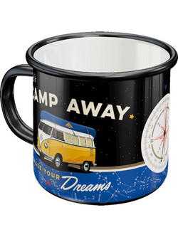 Nostalgic Κούπα σμάλτου VW Bulli - Let's Camp Away Night