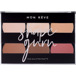 Mon Reve Shape Guru 03 Deep Bronzer & Highlighter Palette