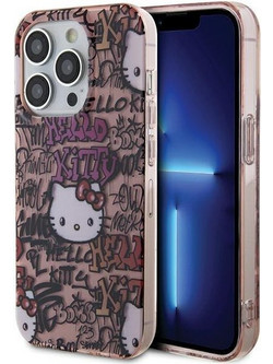 Hello Kitty IML Tags Graffiti case for iPhone 13 Pro / 13 - pink